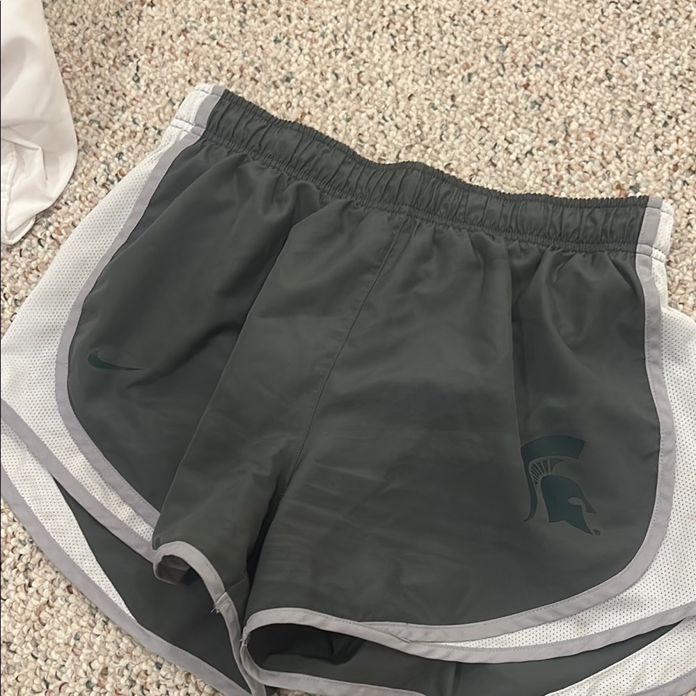 Nike Gray Athletic Shorts with Elastic Waistband